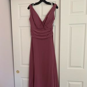 David’s Bridal chiffon bridesmaid dress